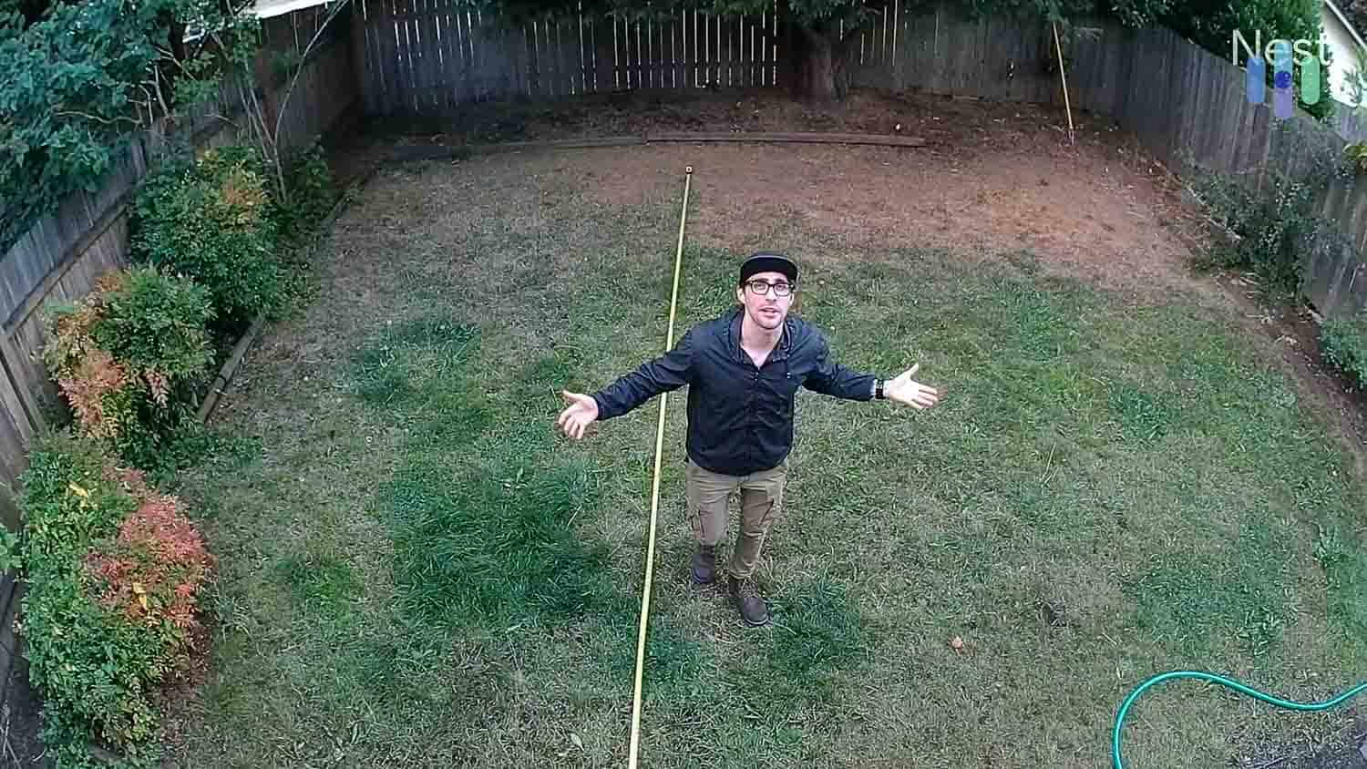 Our security camera expert, Corey Birnstengel, demonstrating the video quality of the Nest Cam (battery). Our security camera expert, Corey Birnstengel, demonstrating the video quality of the Nest Cam (battery).
